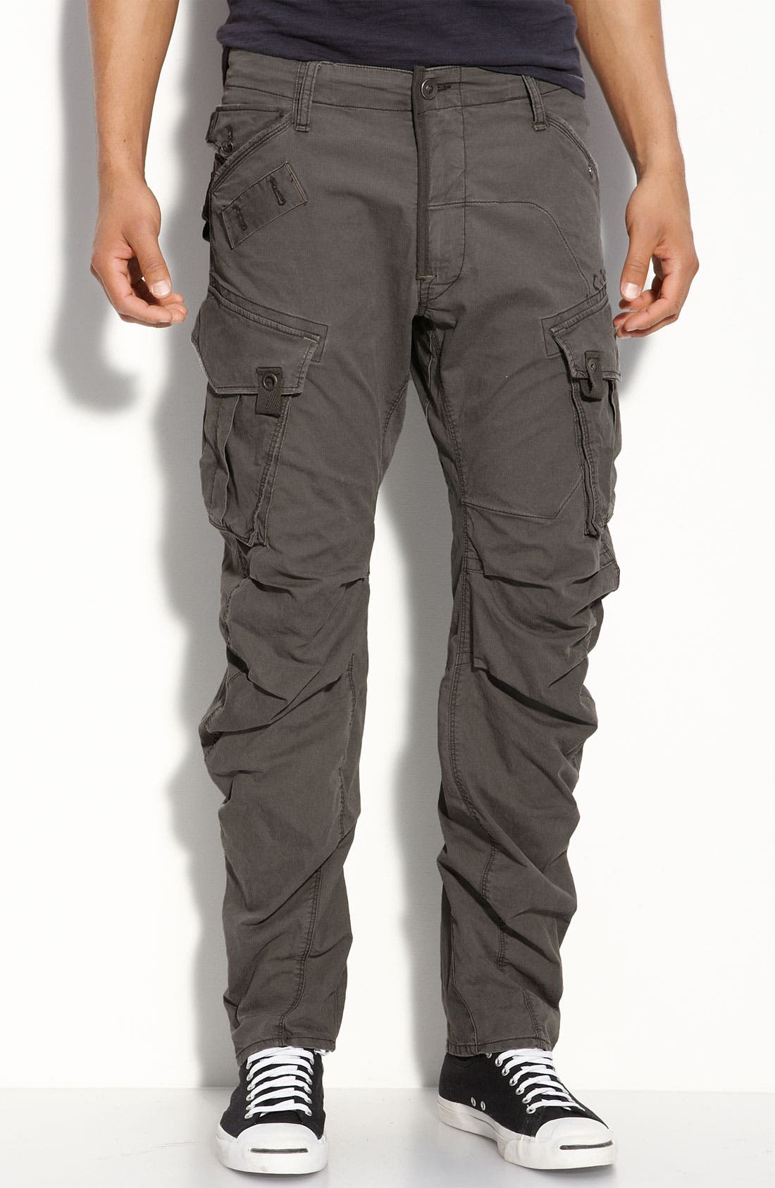 tapered cargo jeans