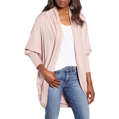 Caslon Off Duty Knit Cardigan, Pink