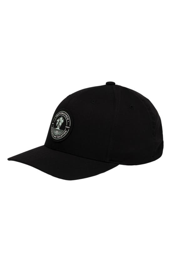 Travismathew Schooner Logo Patch Baseball Cap In Black