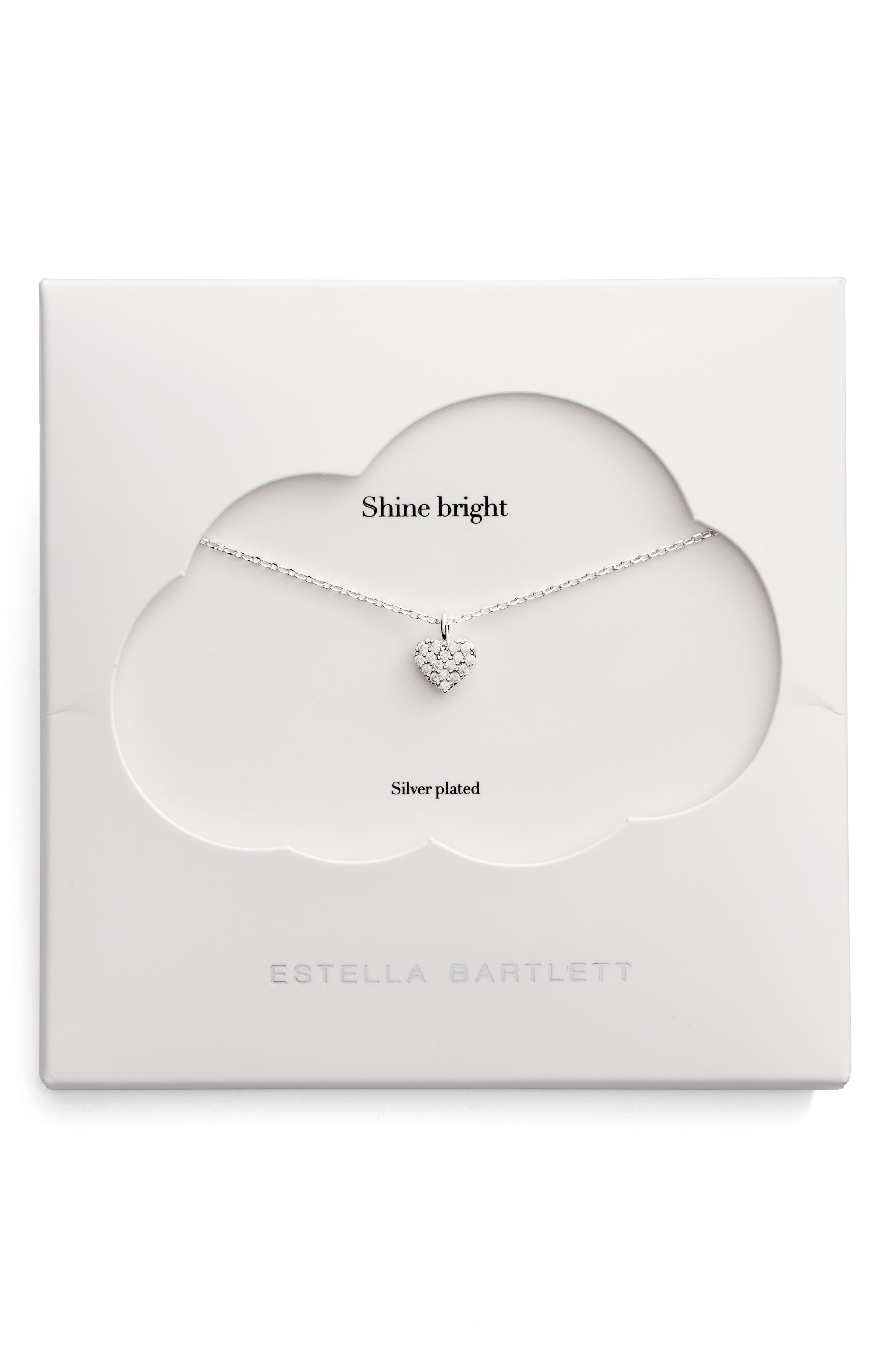 Estella Bartlett Shine Bright Heart Necklace | Nordstrom
