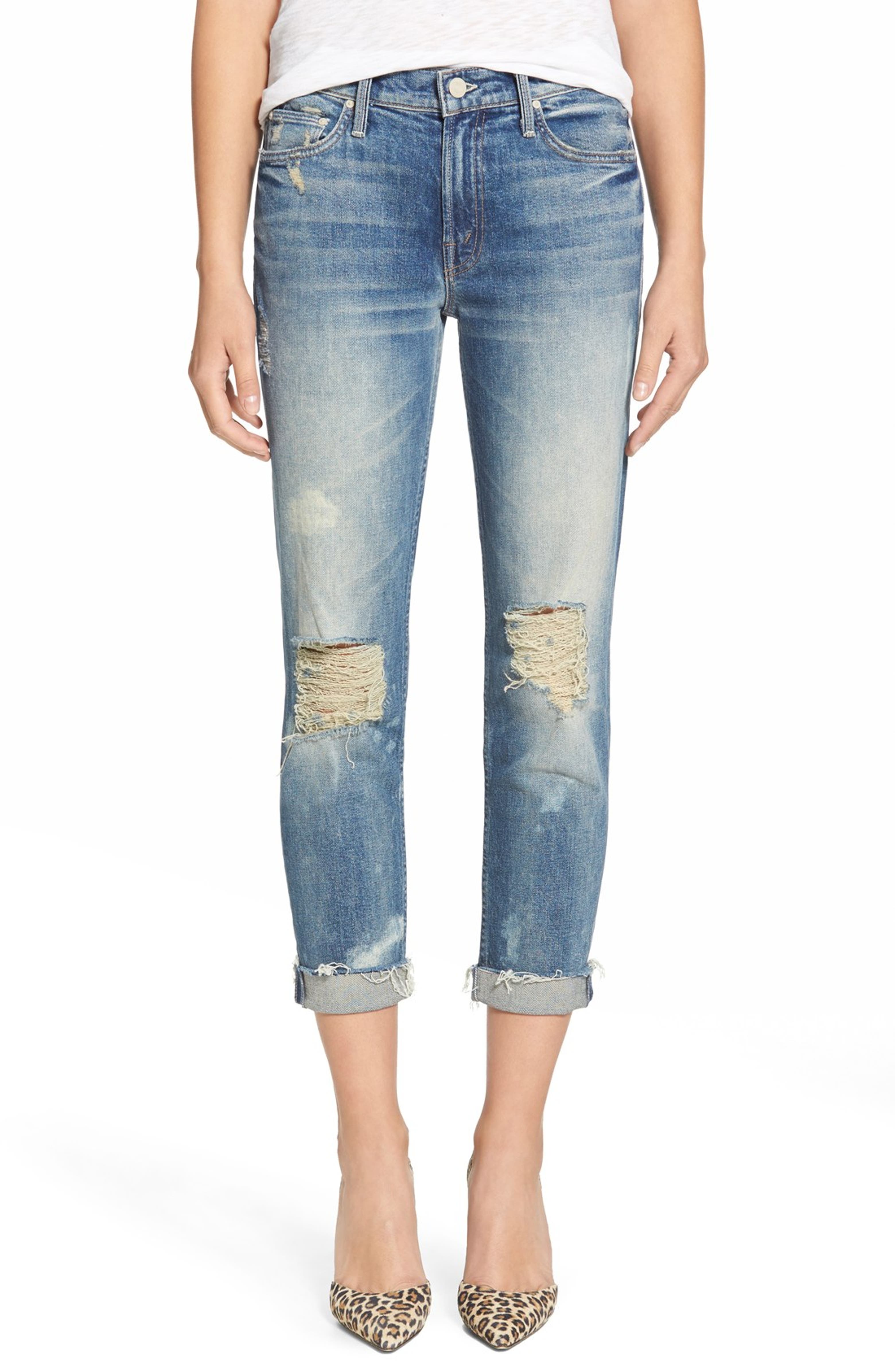 MOTHER 'The Dropout' Boyfriend Skinny Jeans (Reckless) | Nordstrom