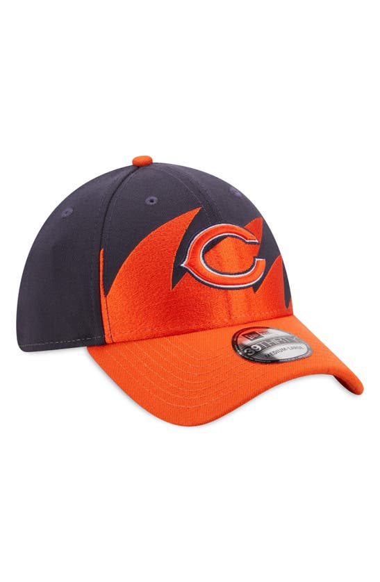 Men's New Era Navy/Orange Chicago Bears Surge 39THIRTY Flex Hat