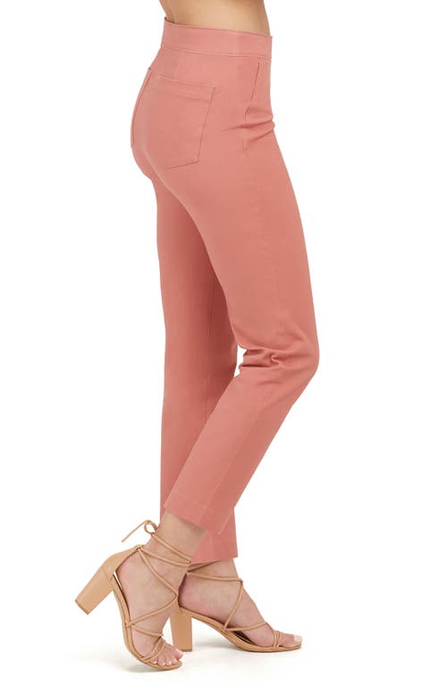 Shop Spanx ® On The Go Slim Straight Ankle Pants In Terracotta