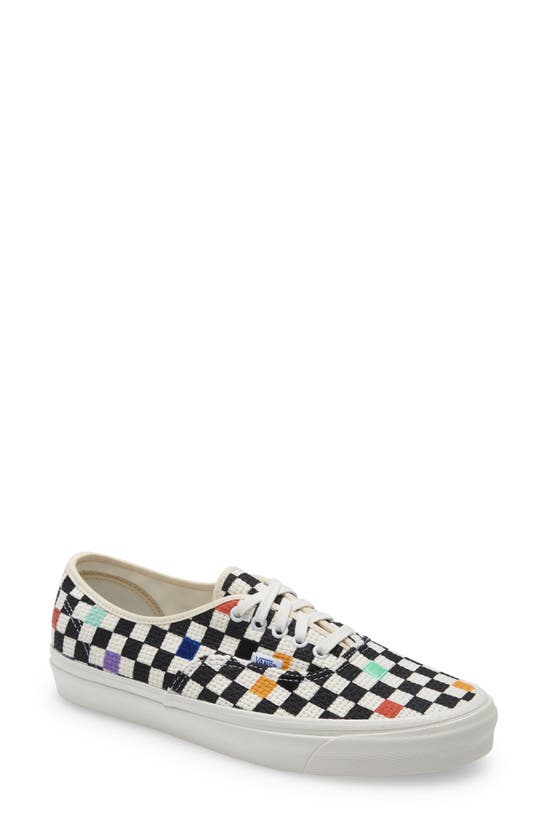 Vans Checkerboard Anaheim Factory Authentic 44 Dx Shoes In Needlepoint/ Checkerboard