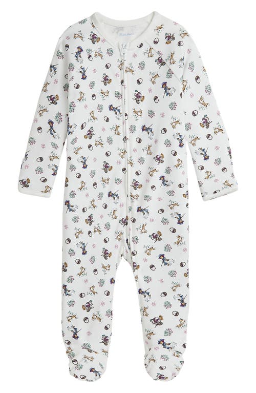 Shop Ralph Lauren Interlock Footie In Girl Bear