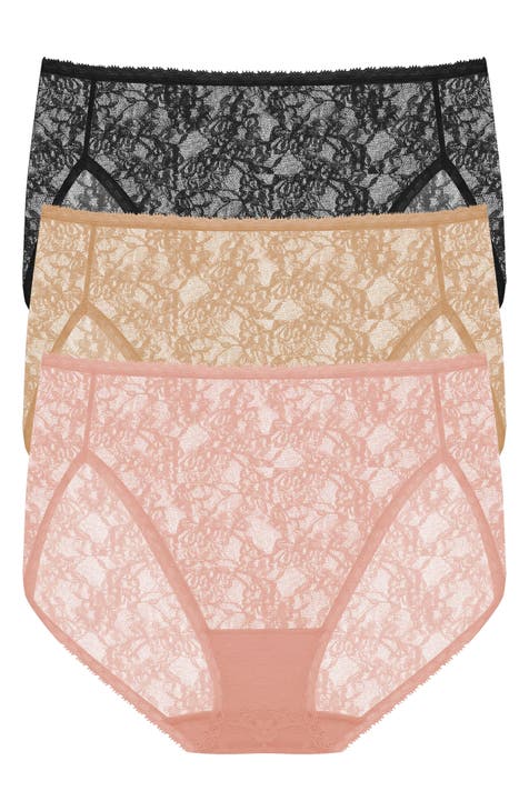 Bliss Allure Lace 3-Pack French Cut Briefs