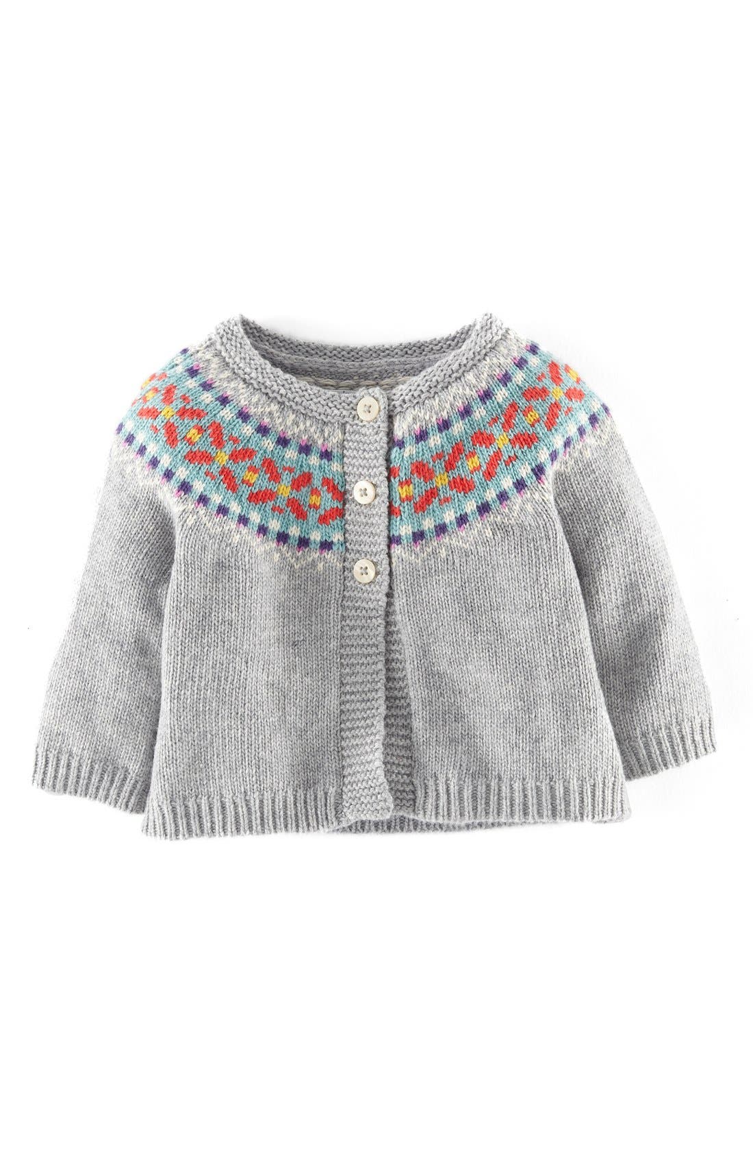 baby fair isle cardigan