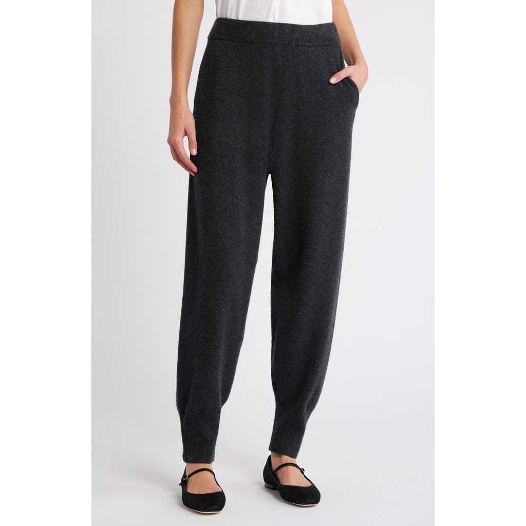 Frame Womens Charcoal Heather Cuffed Stretch Cashmere-blend Jogging Bottoms In Charcoal Heather