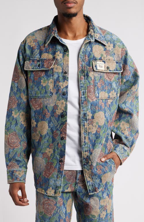 Roy Roger's X Dave's New York Roy Rogers X Dave's New York Time Off Shirt Jacket In Jacquard Tapestrysw