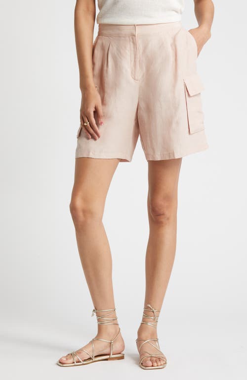 Utility Shorts in Pink Smoke