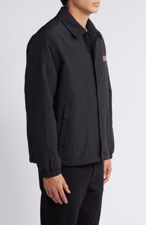 Shop Hugo Borter Water Repellent Jacket In Black