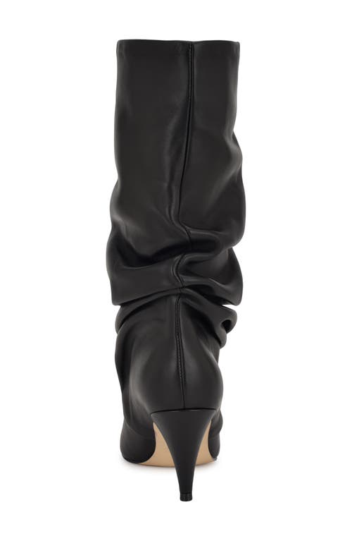 Shop Nine West Primer Slouch Pointed Toe Boot In Black