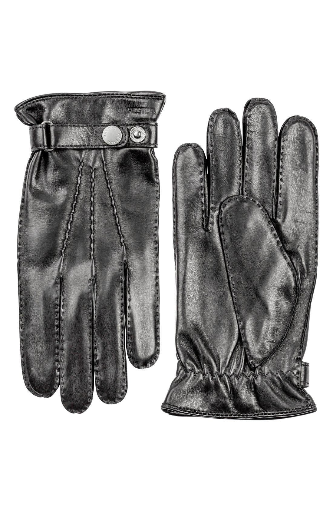 Hestra 'Jake' Leather Gloves in Chestnut at Nordstrom
