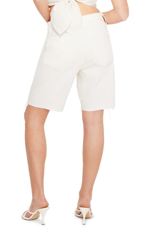 GOOD AMERICAN GOOD AMERICAN GOOD '90S RAW HEM BERMUDA SHORTS 