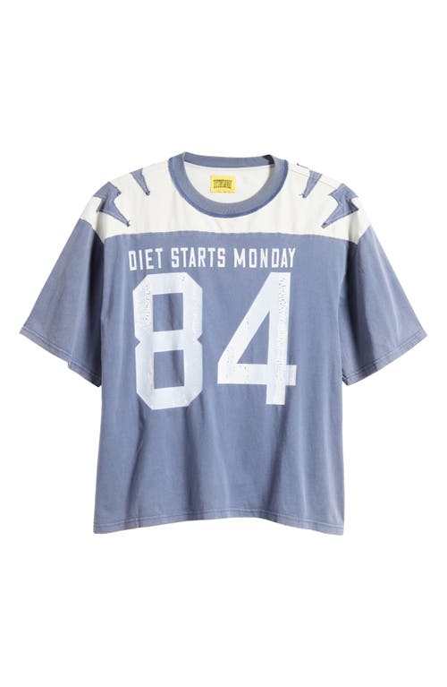 Shop Diet Starts Monday All Star Cotton Graphic T-shirt In Washed Blue