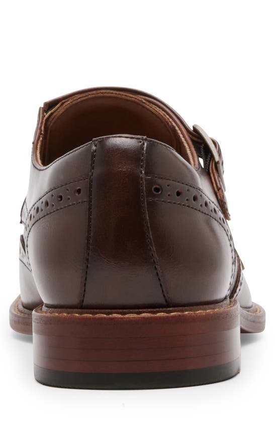 Shop Steve Madden Damuel Double Monk Strap Shoe In Brown