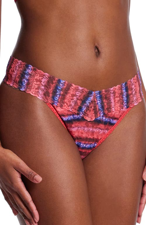 Shop Hanky Panky Print Original Rise Thong In Dip Dye