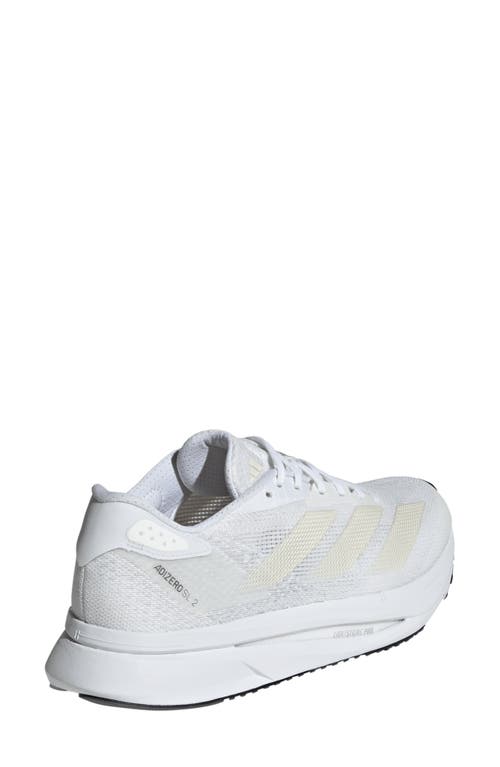 Shop Adidas Originals Adidas Adizero Sl2 Running Shoe In White/zero Met./dash Grey