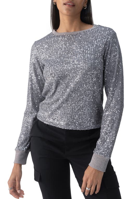 Shop Sanctuary Sparkle Together Sequin Top In Gun Metal