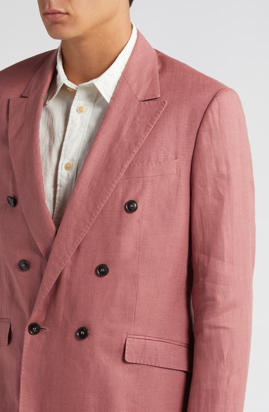 Shop Tiger Of Sweden Heldin Slim Fit Linen Sport Coat In Rose Brown