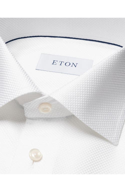 Shop Eton Contemporary Fit Textured White Dress Shirt