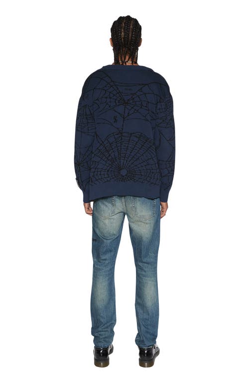 KSUBI KSUBI GASOLINE LIES KNIT V-NECK CARDIGAN