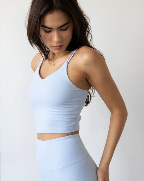 Shop Rebody Active Maia Cloudlux Longline Bra In Baby Blue