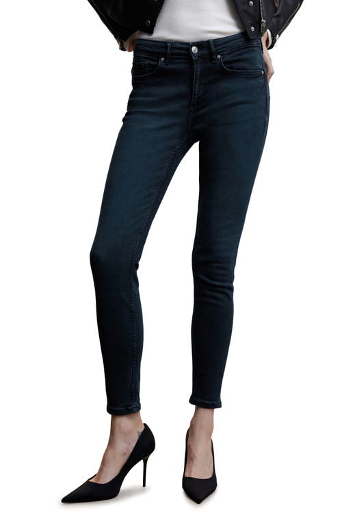 MANGO Low Rise Skinny Jeans in Open Blue at Nordstrom, Size 22