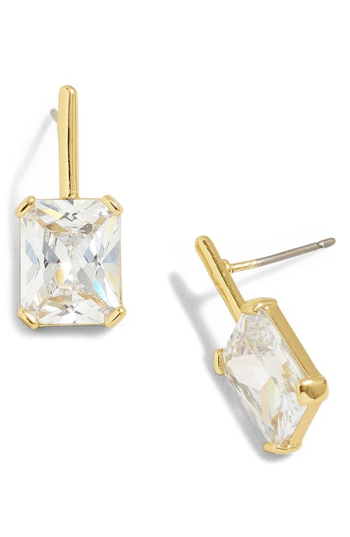 Madewell Crystal Statement Drop Earrings in Pale Gold at Nordstrom