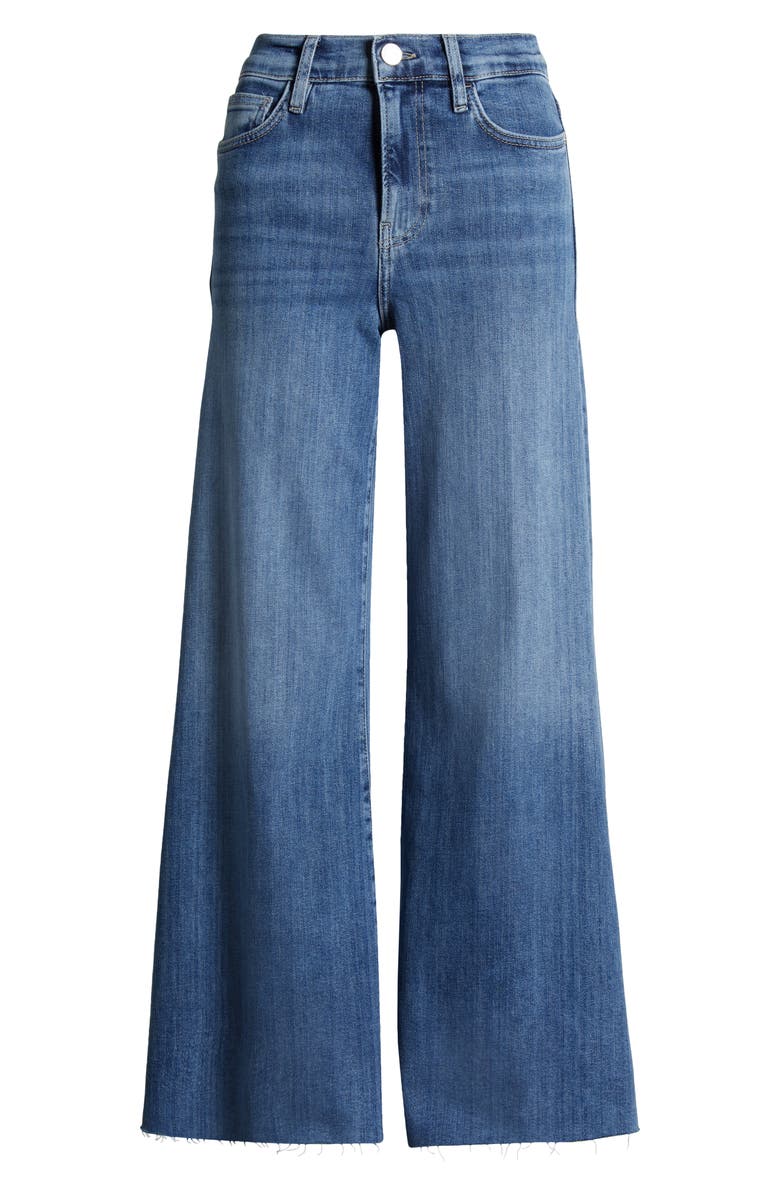 FRAME Le Palazzo High Waist Crop Wide Leg Jeans, Alternate, color, Daphne Blue