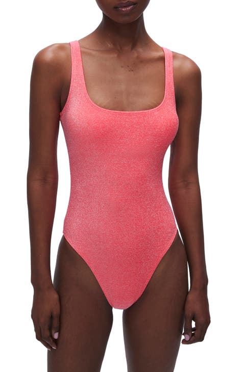 Women's Coral One-Piece Swimsuits
