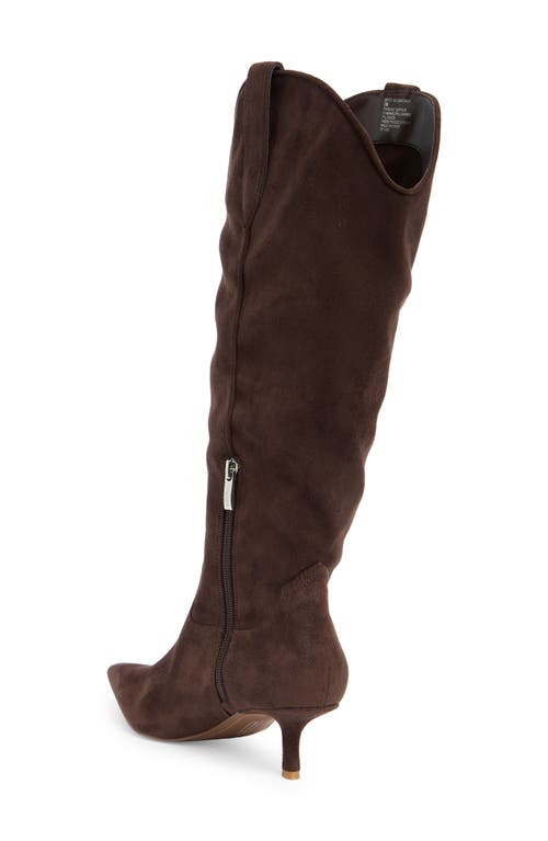 Steven New York Britt Western Pointed Toe Boot In Brown