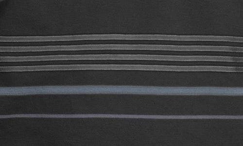 Shop Nike Kids' Sportswear Stripe Cotton Logo T-shirt In Black/ashen Slate