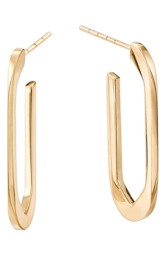 Lana 14k Gold Link Hoop Earrings In Yellow