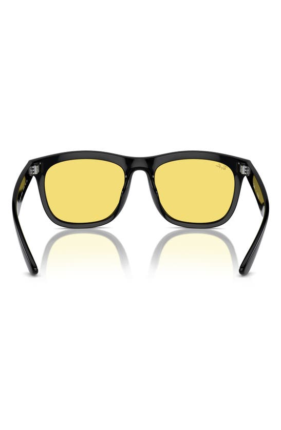 Shop Ray Ban Ray-ban Square 57mm Sunglasses In Black