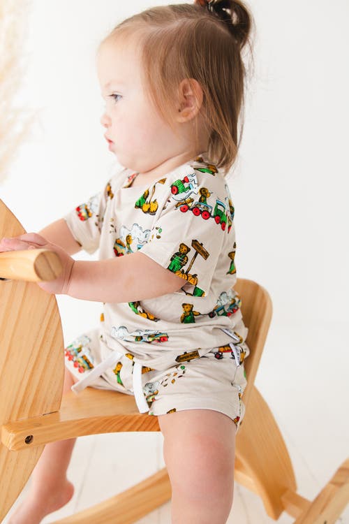 Charlie Lou Baby ® Baby's Corduroy Shorts And Shirt Set In Beige