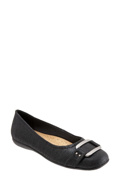 Trotters Sizzle Signature Flat - Multiple Widths Available Black Fabric at Nordstrom,