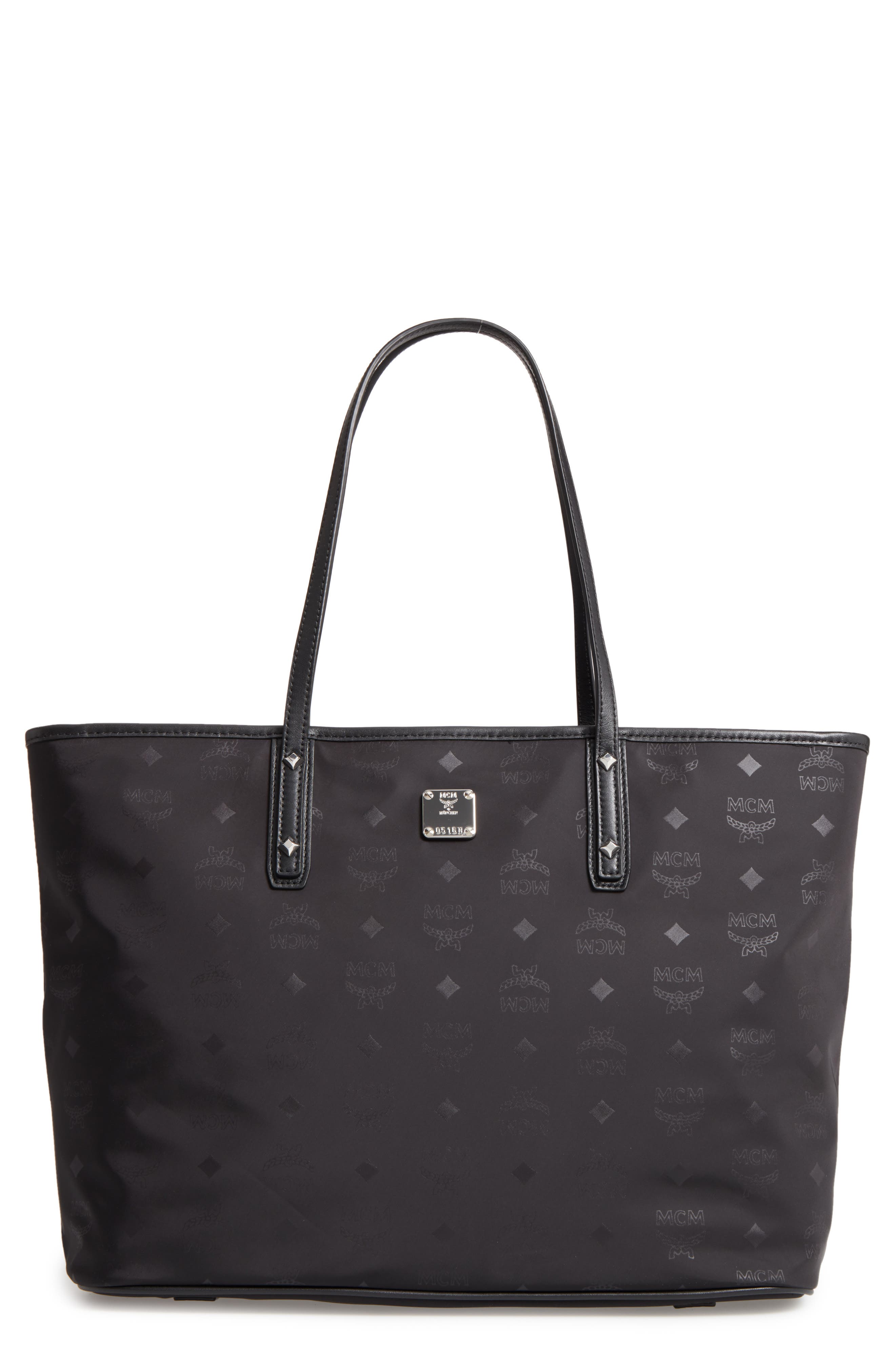 mcm nylon tote bag