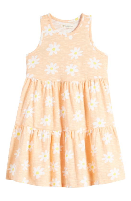 Shop Tucker + Tate Kids' Tiered Dress In Coral Petal Donna Daisy