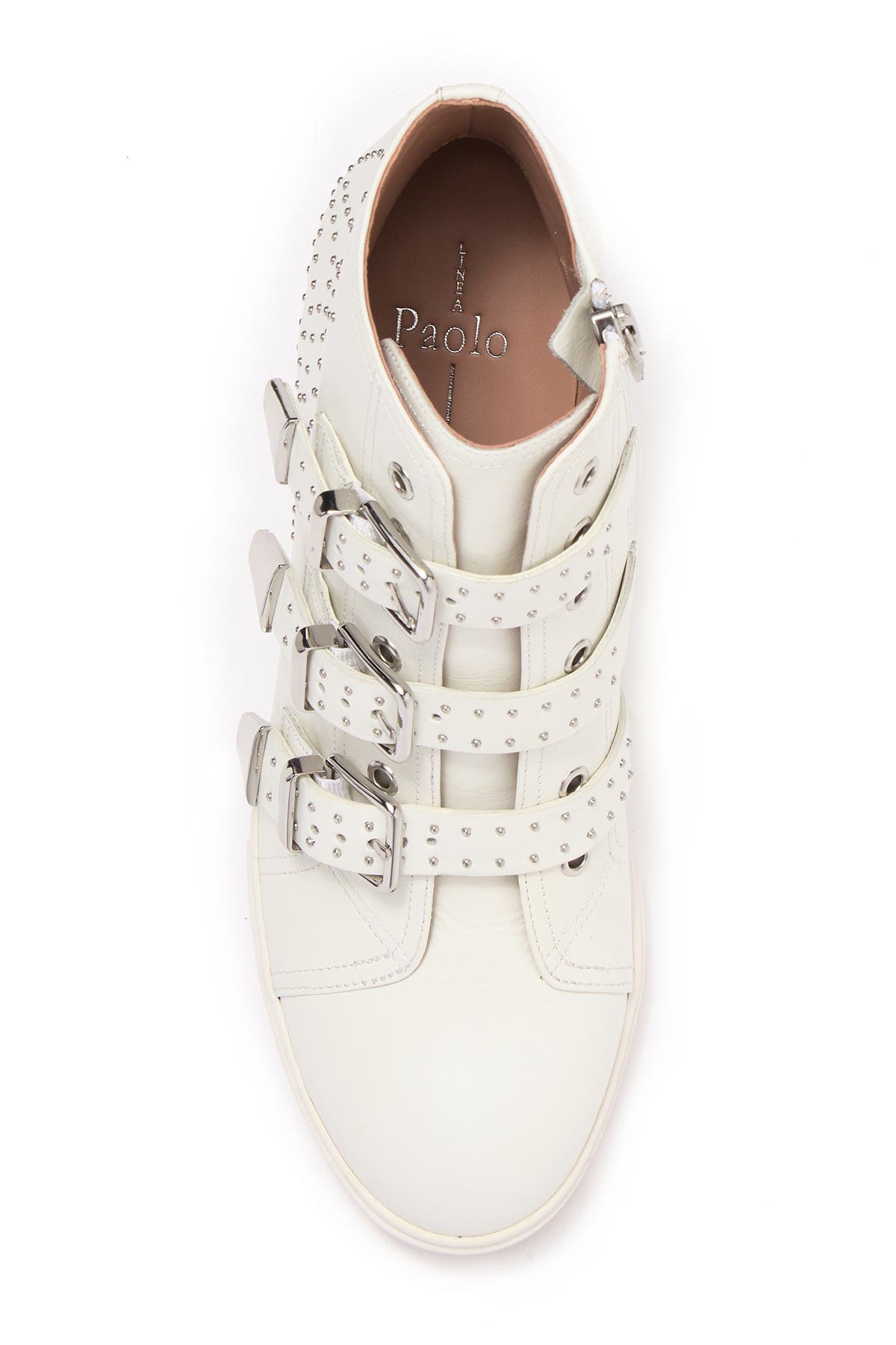 linea paolo fallon studded wedge sneaker