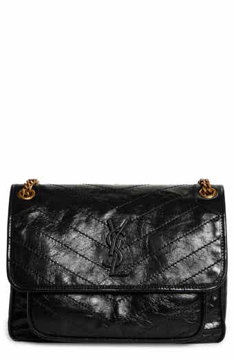 Saint Laurent Small Lou Leather Puffer Clutch