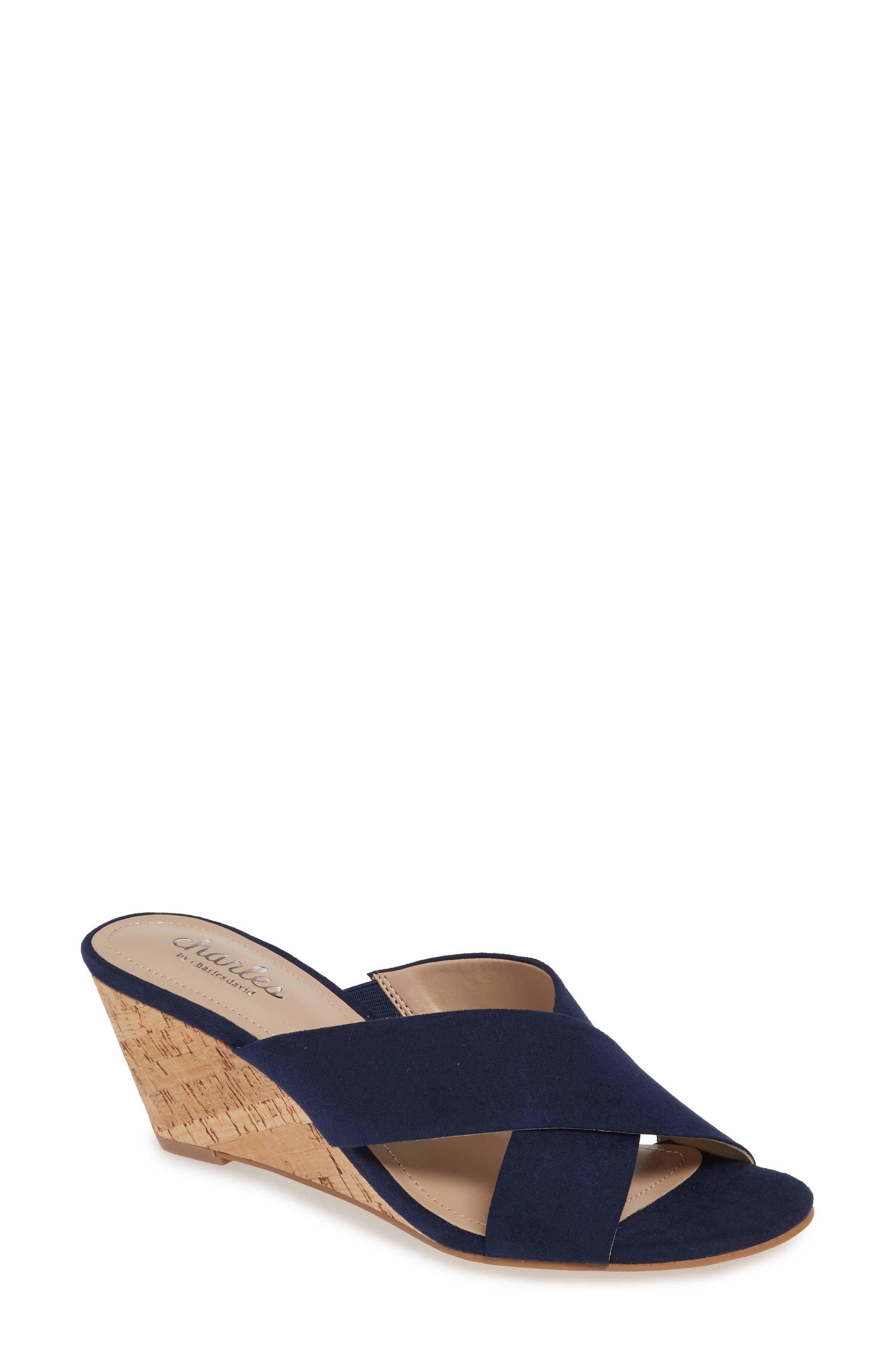 Charles By Charles David Grady Slide Sandal, Blue