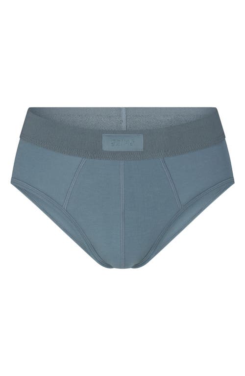 Skims Cotton & Modal Blend Briefs In Kyanite