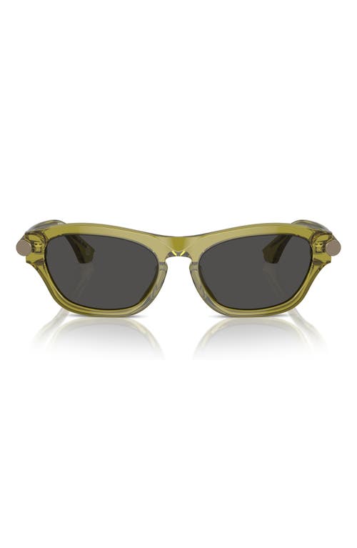 Shop Burberry 55mm Pillow Sunglasses In Green