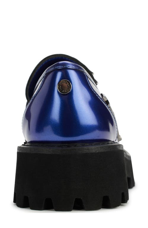 Karl Lagerfeld Paris Gaston Rocker Lug Sole Loafer In Cobalt