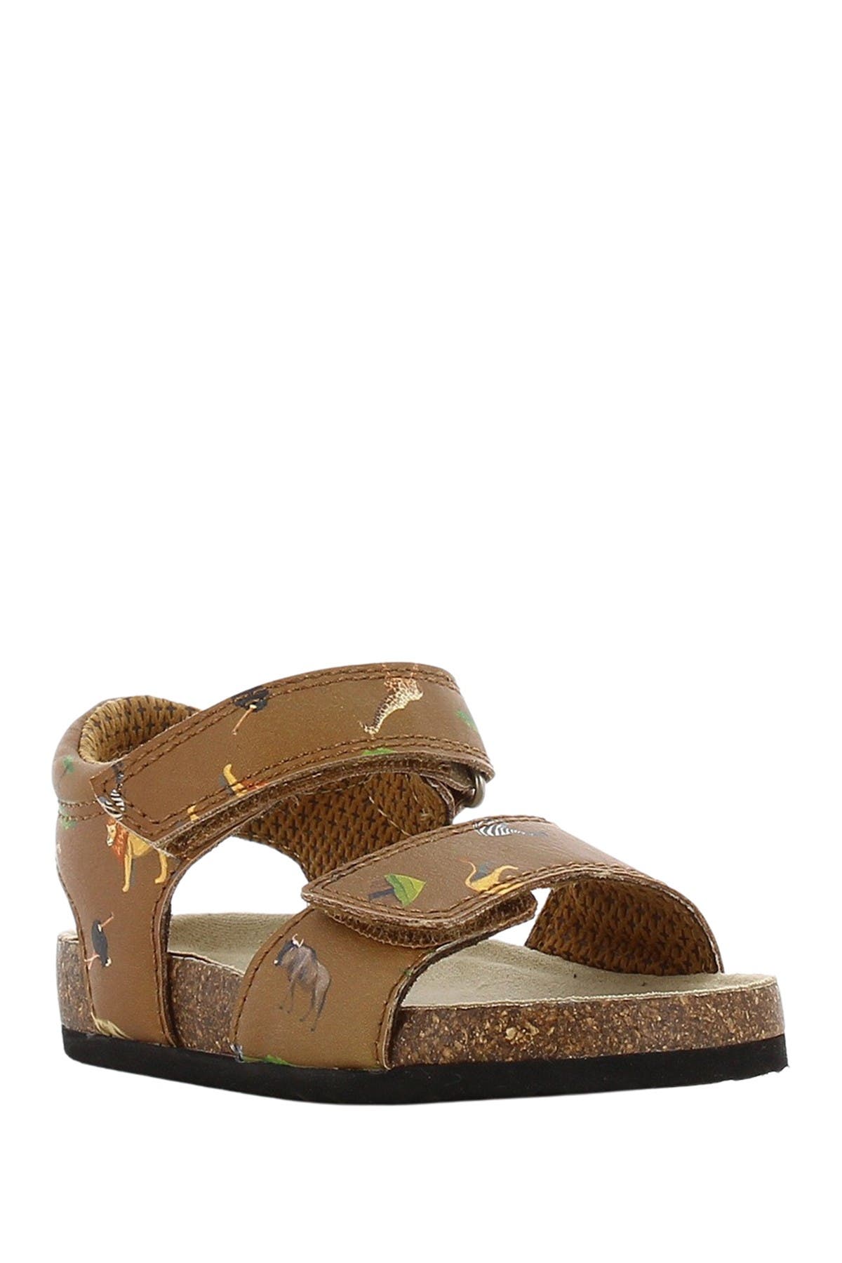 Sprox Kids' The Zoo Double Strap Sandal In Brown