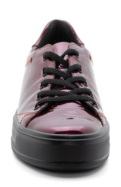 Ara Crystal Platform Sneaker In Chilli