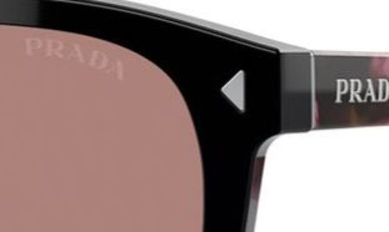 Shop Prada 53mm Square Sunglasses In Lite Brown