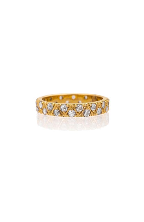 Shop Sethi Couture Stella Diamond Eternity Band In Yellow Gold/diamond