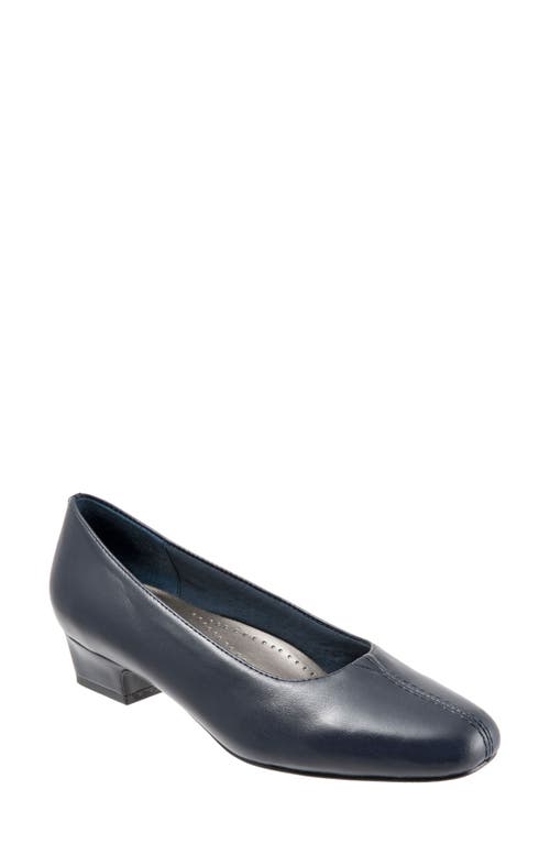 Trotters 'Doris' Pump Navy Leather at Nordstrom,